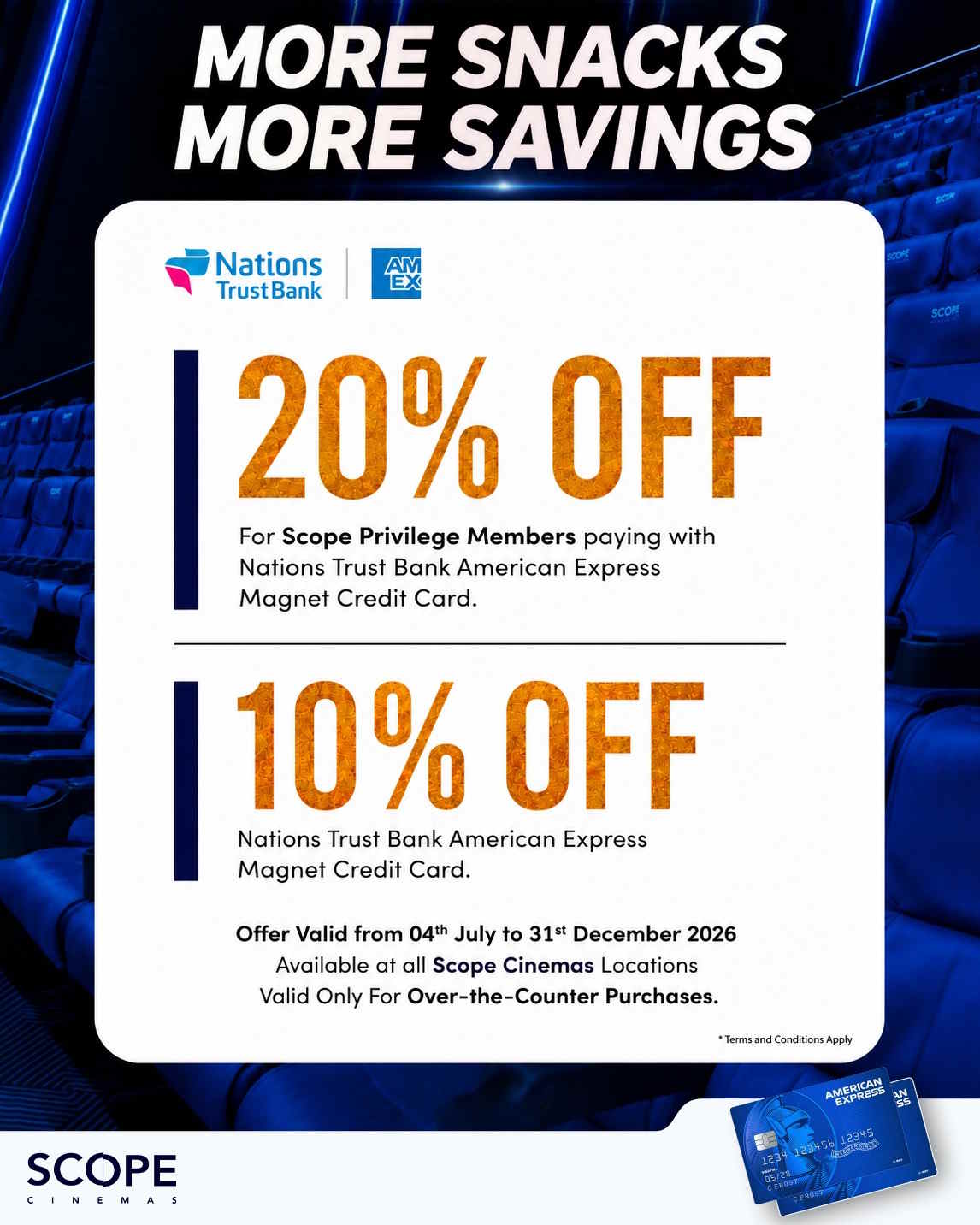 EXCLUSIVE FOOD & BEVERAGE OFFER FOR NTB MAGNET CARD image