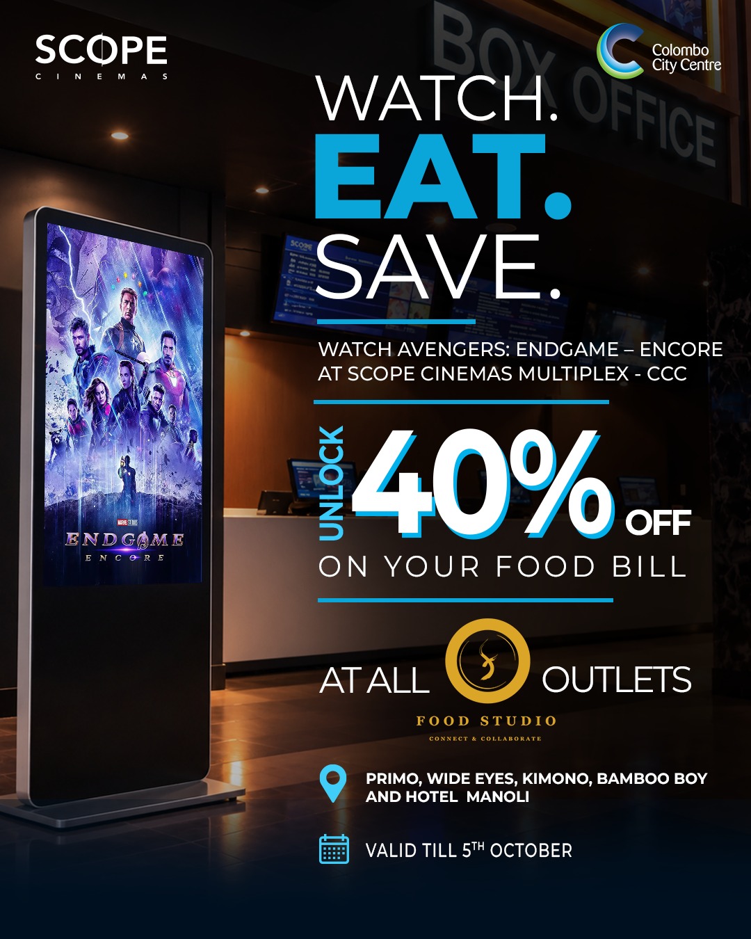 WATCH.EAT.SAVE (40% OFF ON FOOD STUDIO) image